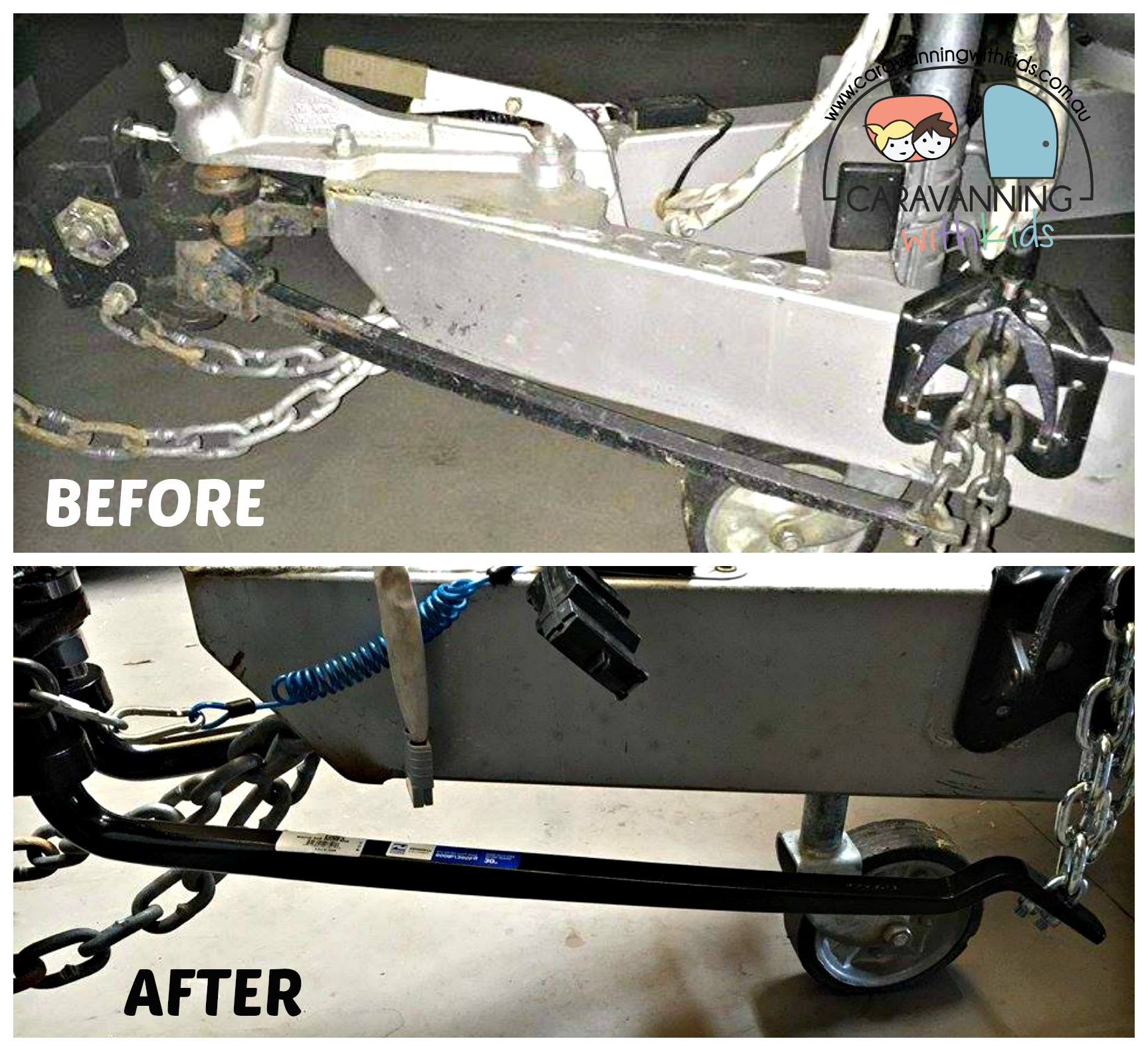 before and after tow bars