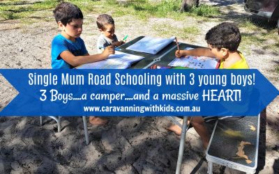 Single Mum Road Schooling with three boys under 8!