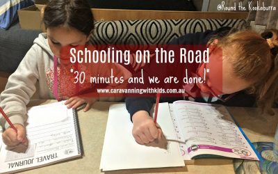 Schooling on the road – 30 minutes and we are done!