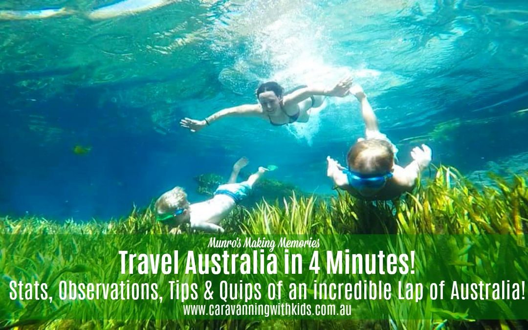 Travel Australia in 4 minutes! Amazing Stats from an Incredible Lap of OZ.