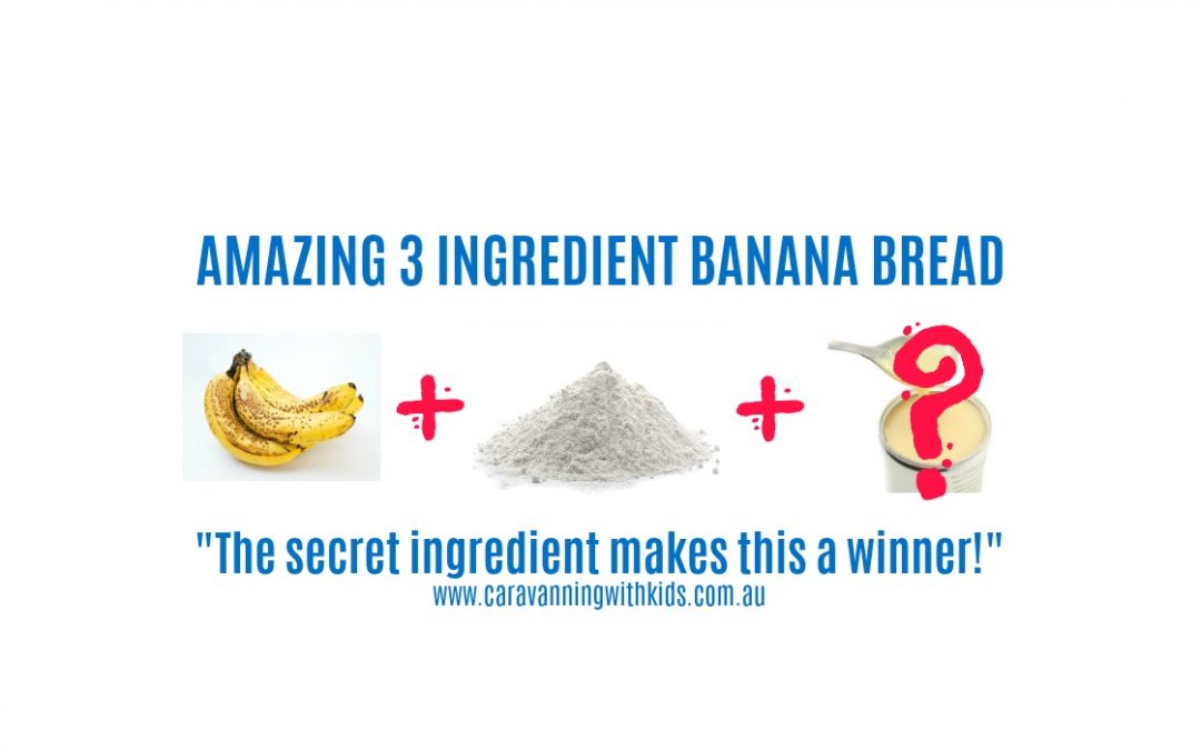 Amazing 3 Ingredient Banana Bread